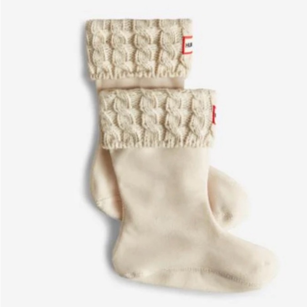 NIB Hunter Kids Boot Socks White Size S (8-10)
